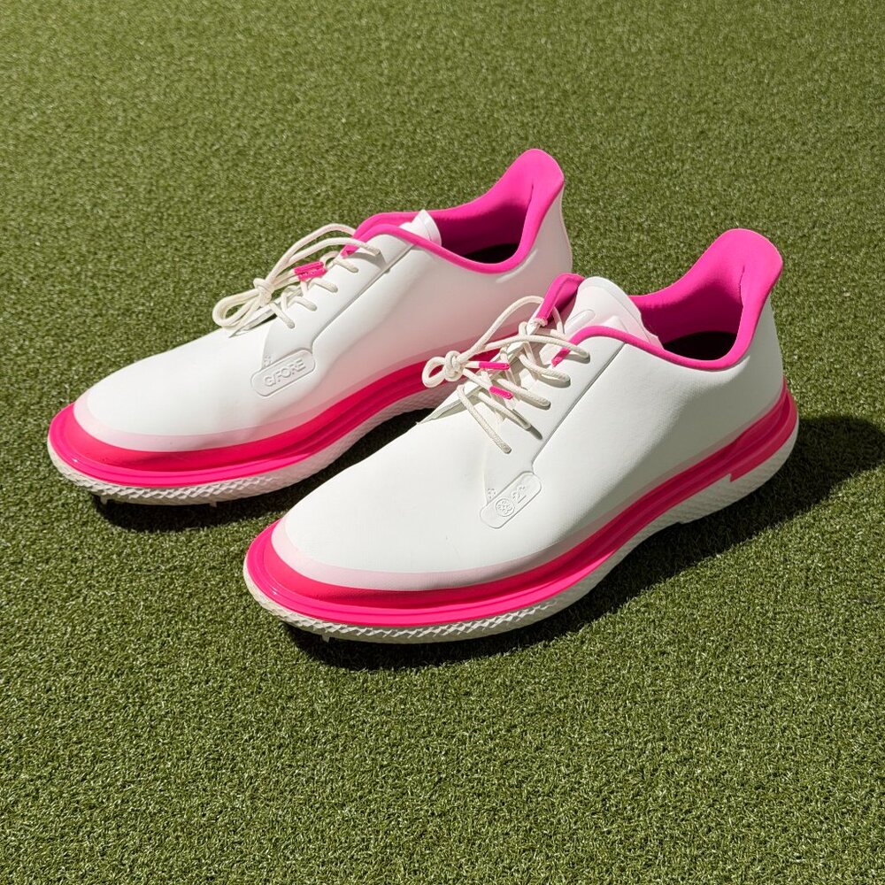 G/FORE MEN'S LTD RELEASE GALLIVAN2R G/LOCK TUXEDO STRIPE GOLF SHOE 10 M